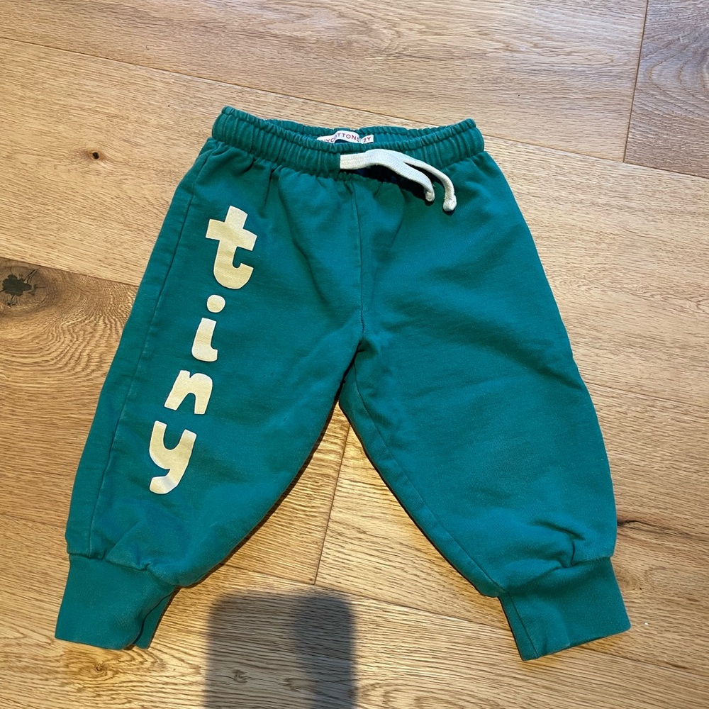 Emerald Green Elastic Cuff Joggers